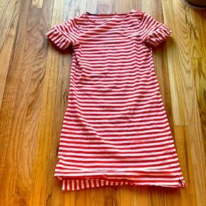 Boden Red and White Striped T-Shirt Dress - size 6 - EUC - free shipping